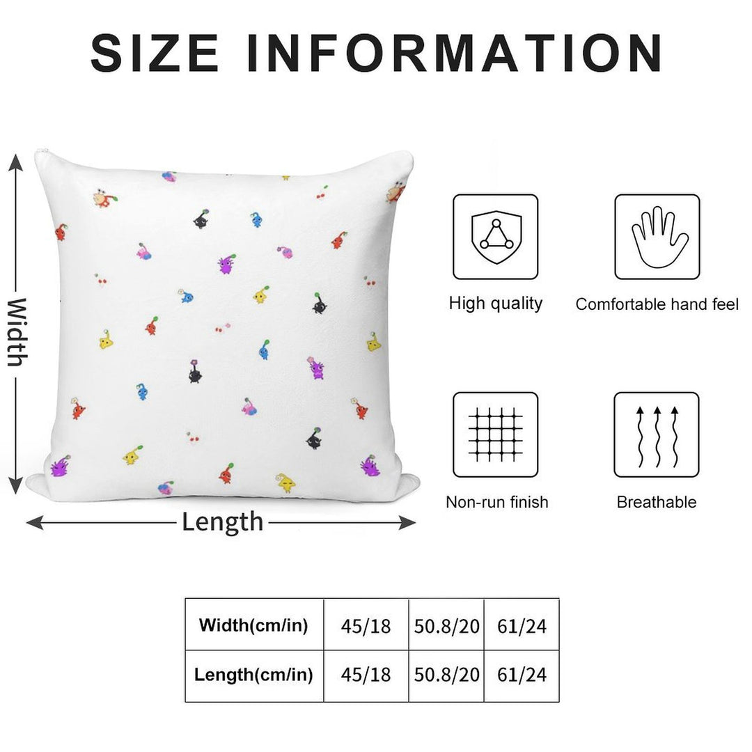 Little Pikmin Soft Warmth Comfort Throw Pillow