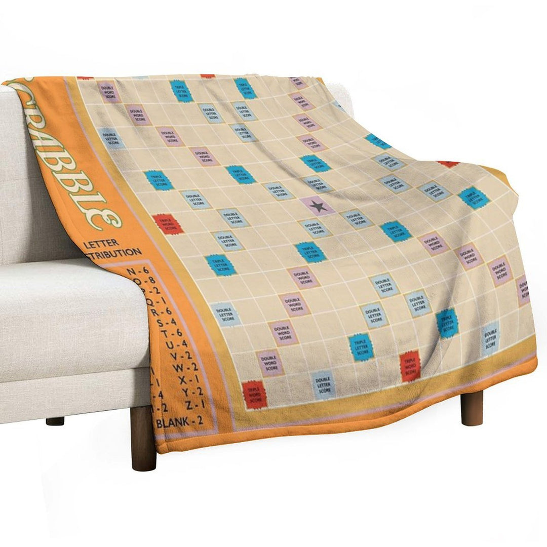 Scrabble Lightweight Throw Blanket
