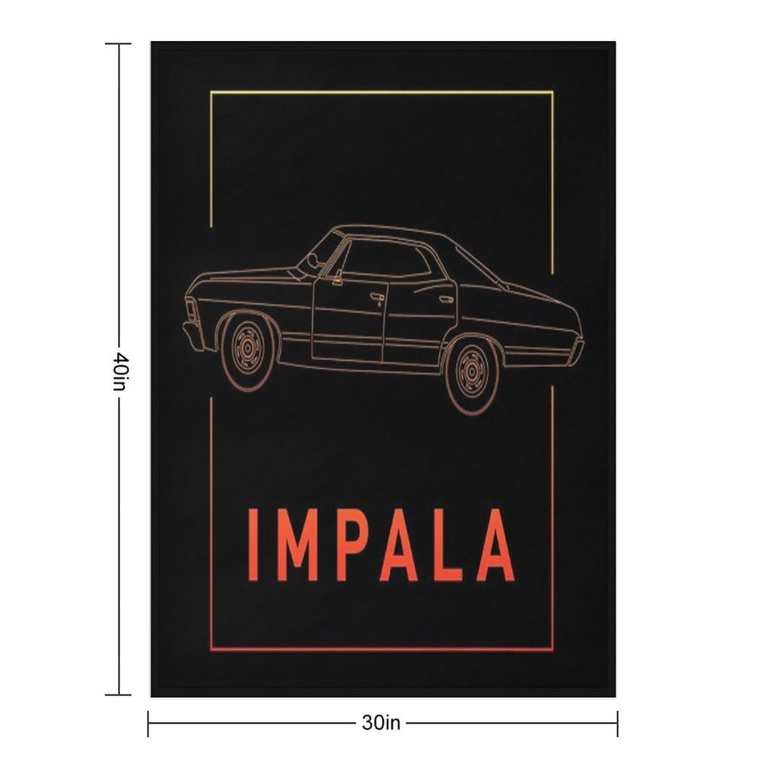 Supernatural 1967 Chevy Impala Comfort Throw Blanket