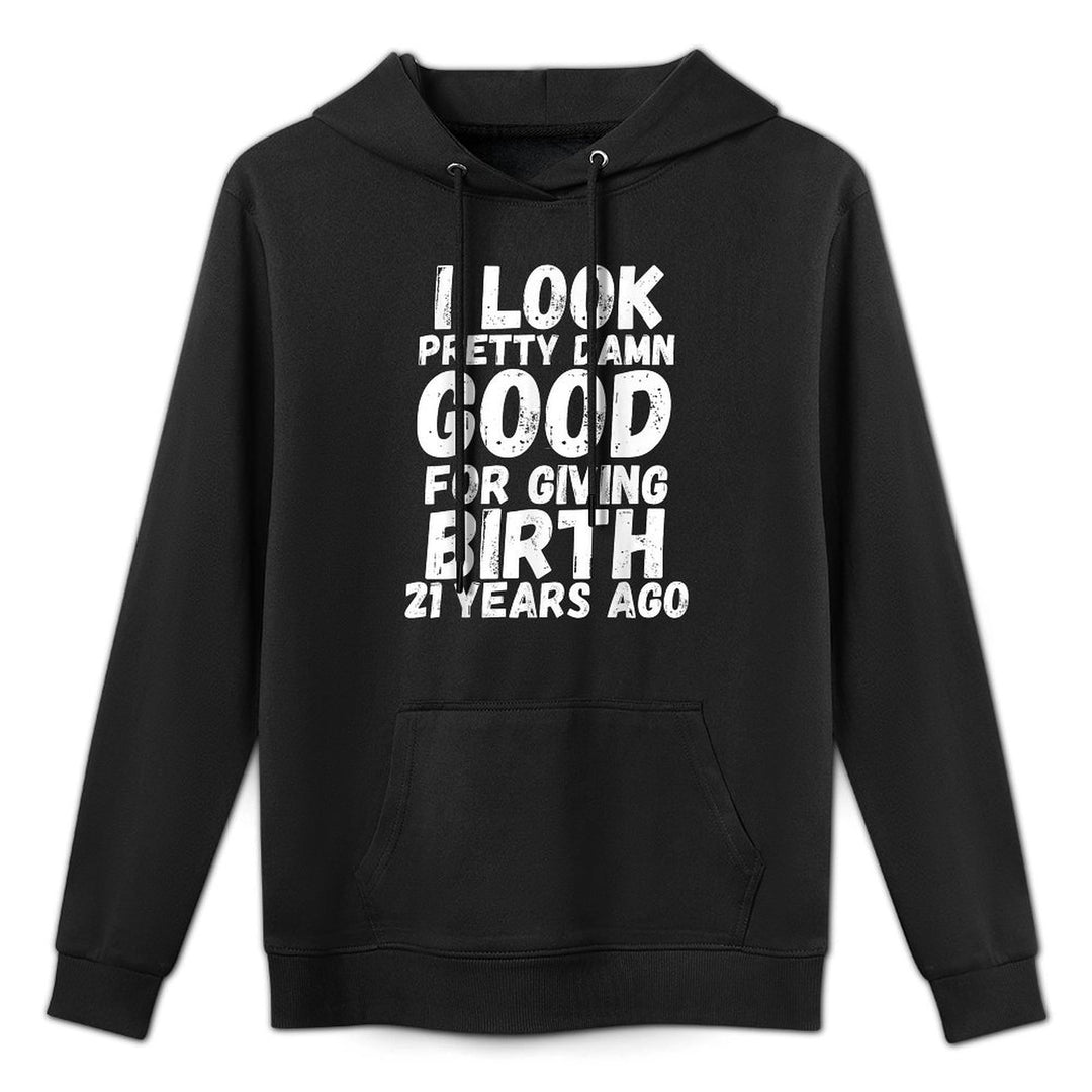 21st Birthday Mom 21 Year Old Son Daughter Child Squad Gift Adjustable Hood Hoodie