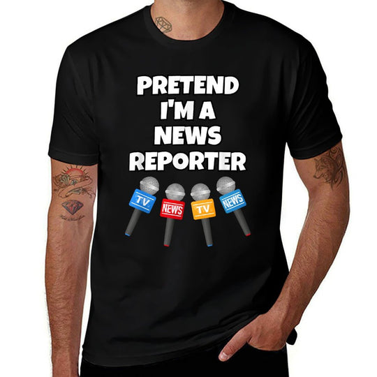 Pretend Im A News Reporter  Vintage-inspired T-Shirt