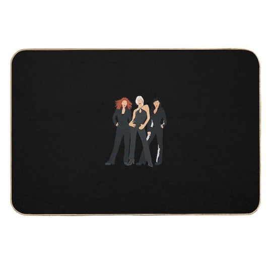 Charlie's Angels - Pop Art  Fade-Resistant Bath Mat