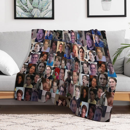 Jerma Collage Gift-ready Throw Blanket