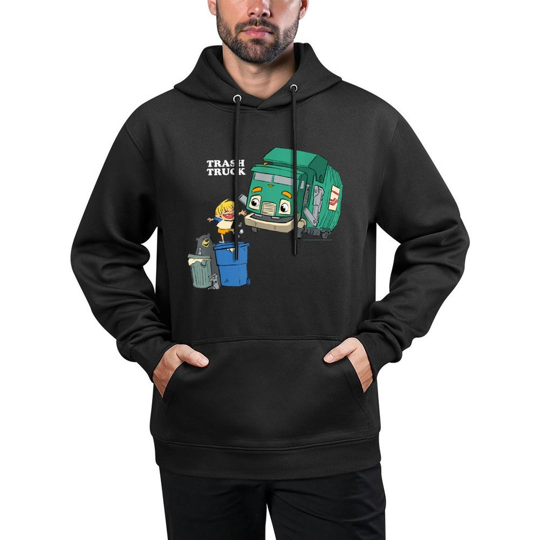Trash Trucks The Bear Raccoon  Hank Adventure Adjustable Hood Hoodie