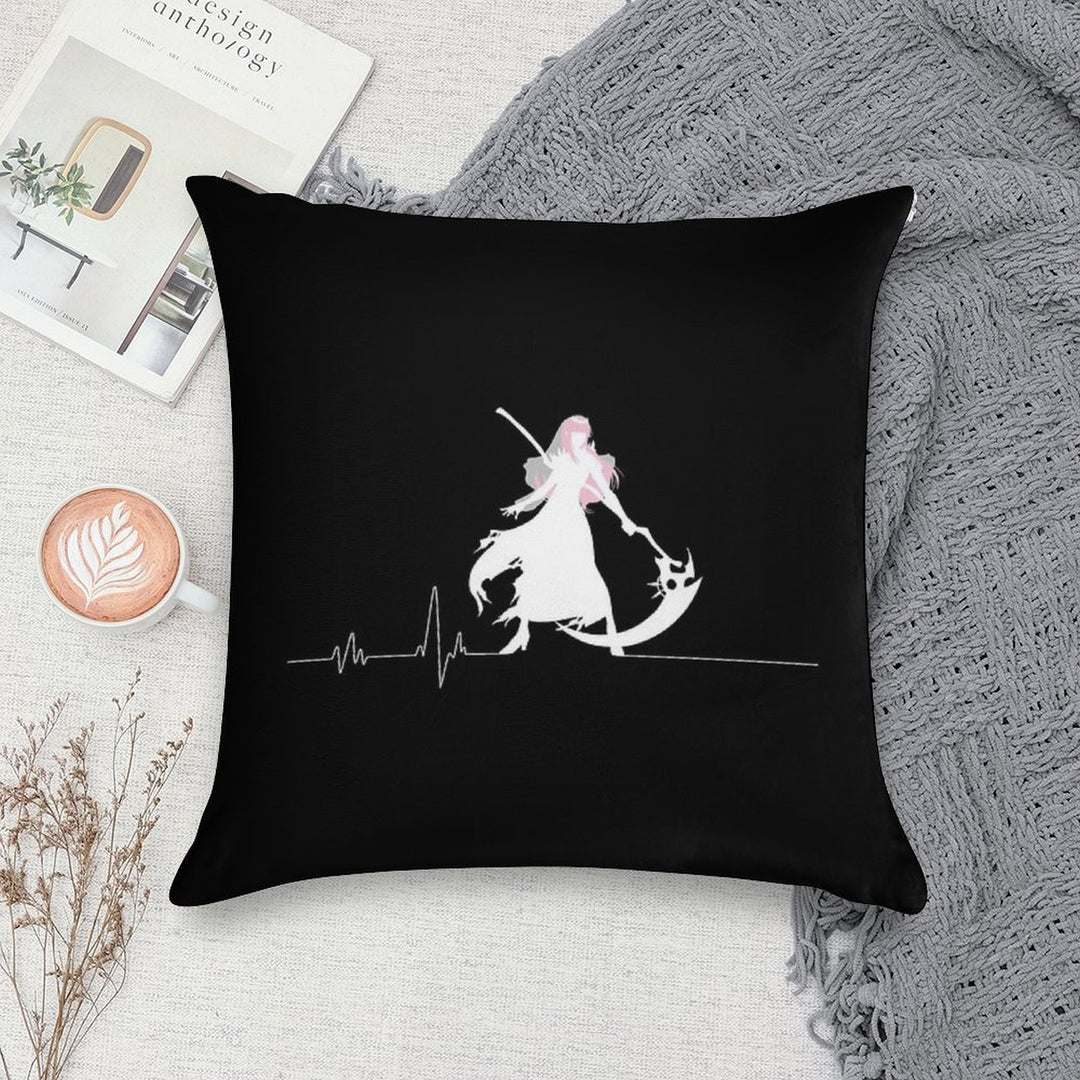 Dead Beat Soft Short Plush Fabric Throw Pillow