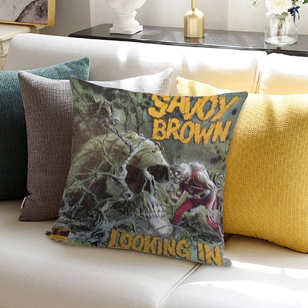 Savoy Brown Looking In Soft Luxury Feel Throw Pillow