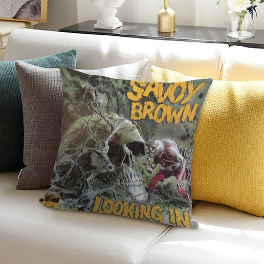 Savoy Brown Looking In Soft Luxury Feel Throw Pillow