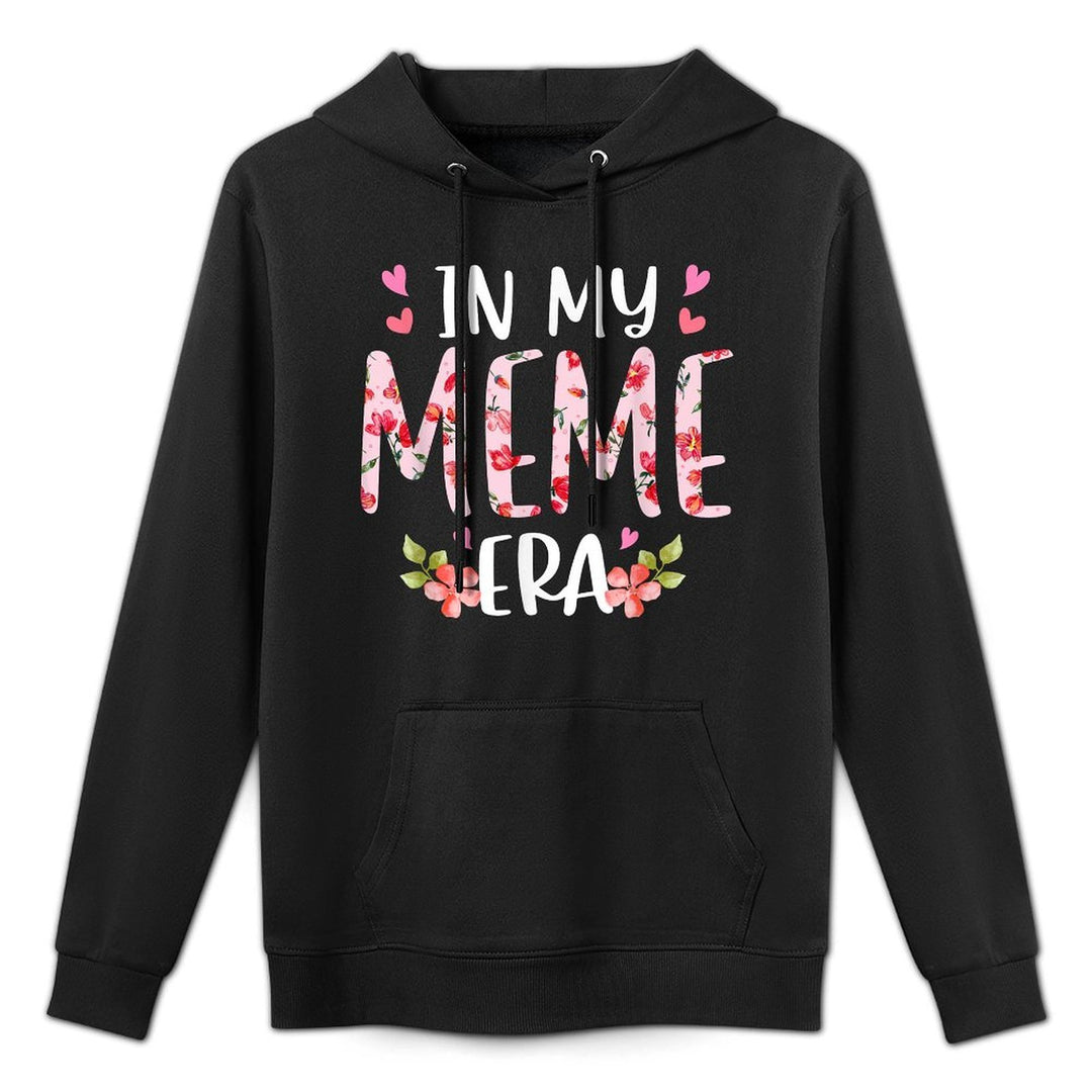 In My Meme Era Floral Mothers Day Flower Girly Women Cotton-Polyester Blend Hoodie