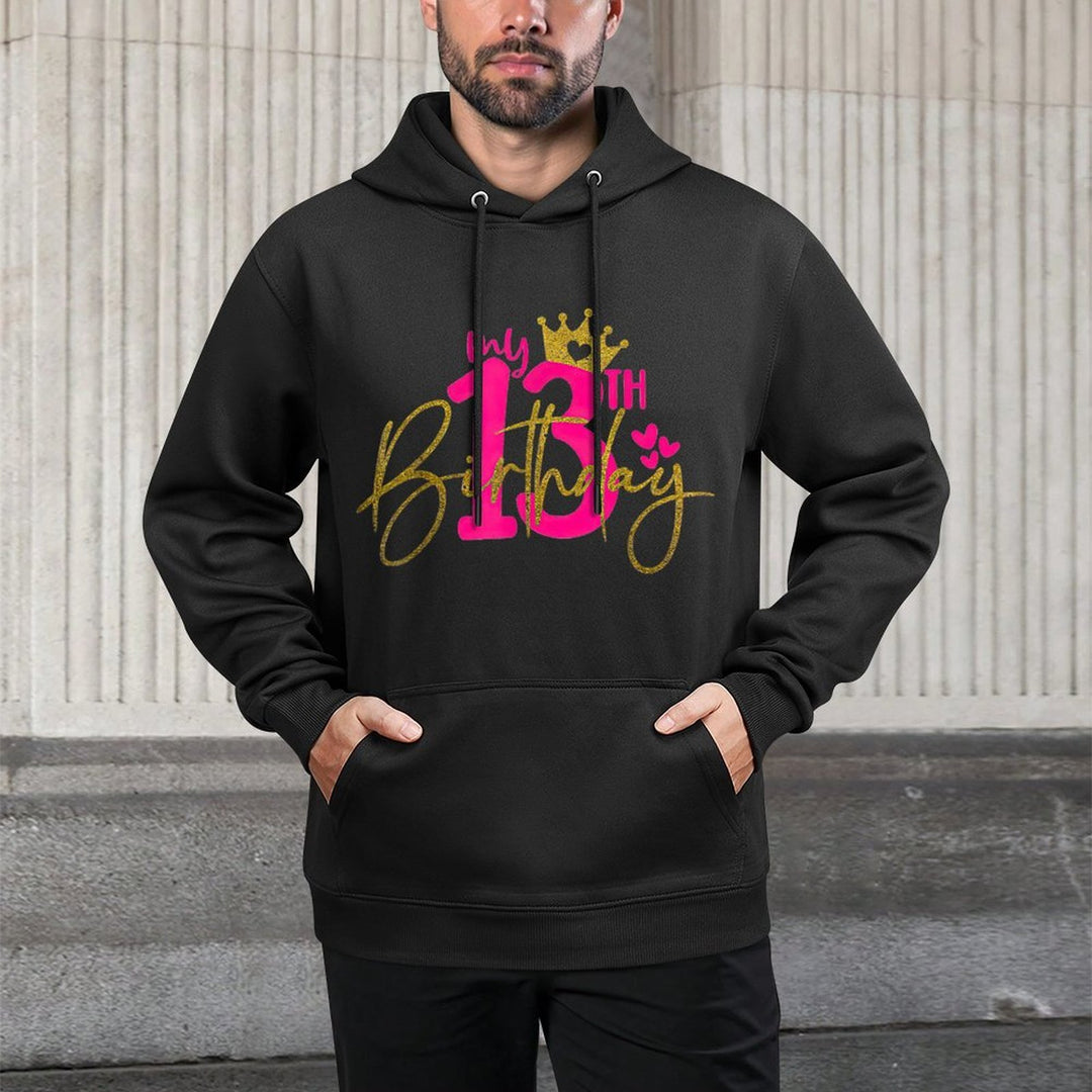 KId My 13th Birthday Girl 13 Yrs Old Birthday Party Princess Relaxed Fit Hoodie