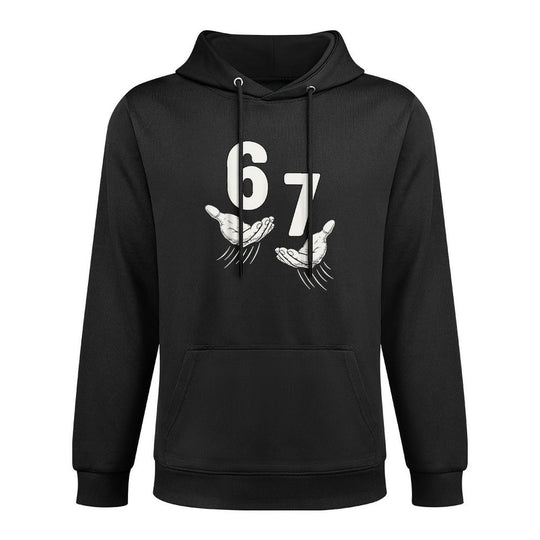 Six Seven 67 6 7 Kids 67 Boys Youth 6-7 Meme Hands Funny Relaxed Fit Hoodie
