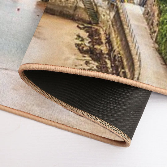 Tenby Harbour Boats And Town Houses  Easy To Clean Bath Mat