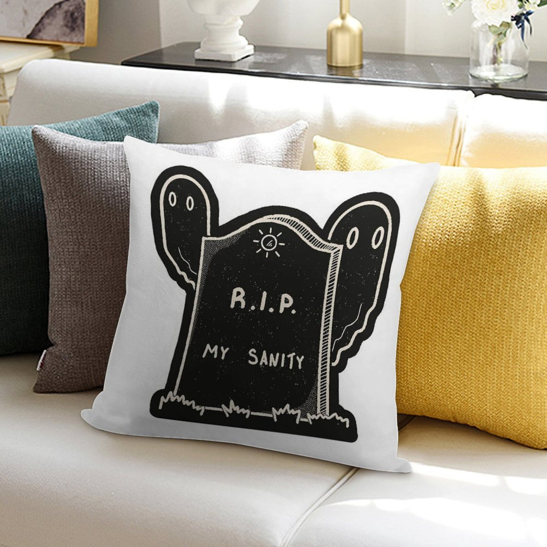 RIP My Sanity Grave Soft Anti-Pilling Throw Pillow