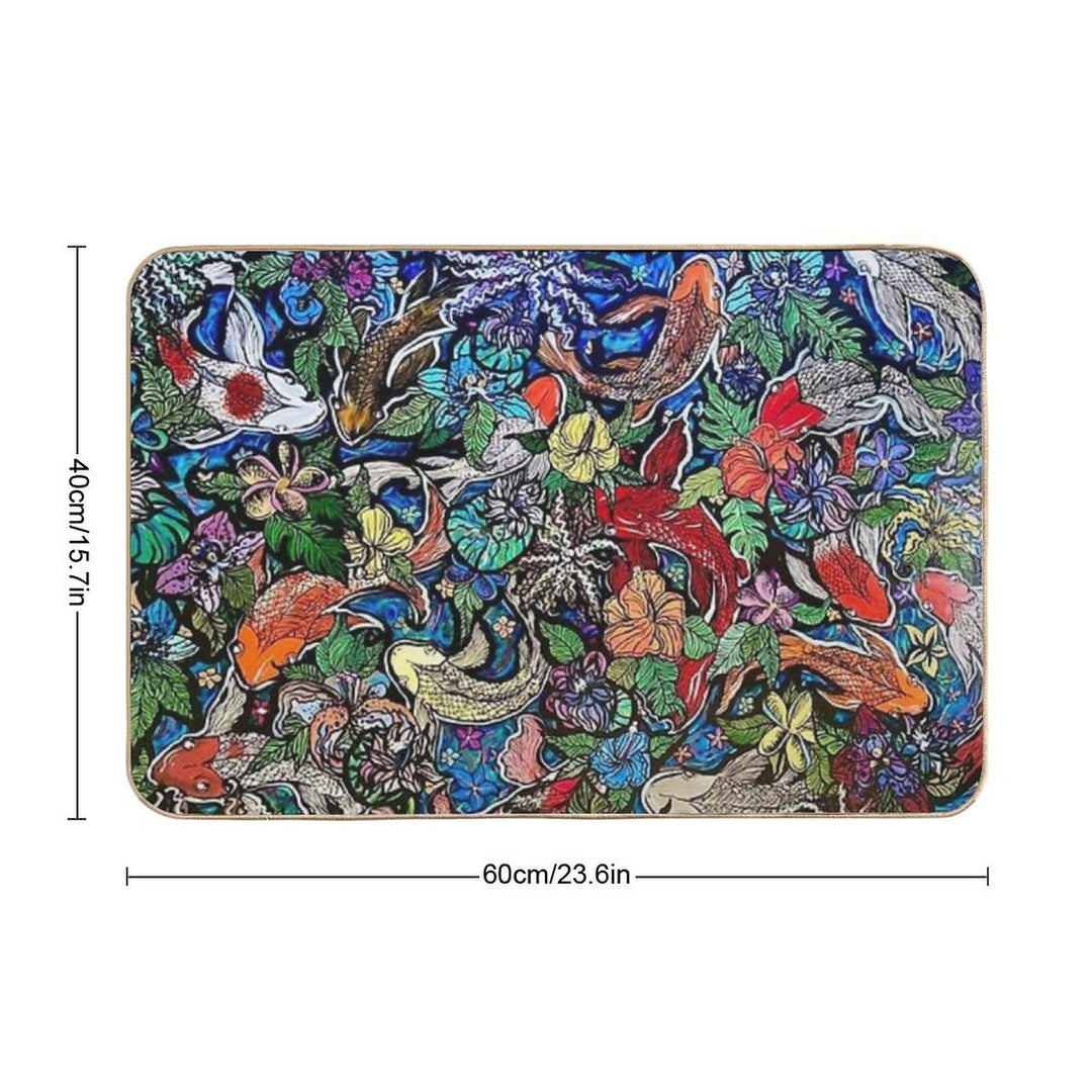 Koi Pond  Absorbent Bath Mat