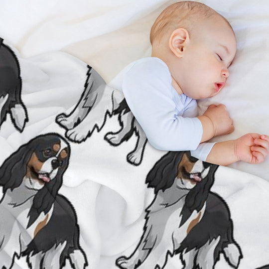 Cavalier King Charles Spaniel Multi-functional Throw Blanket