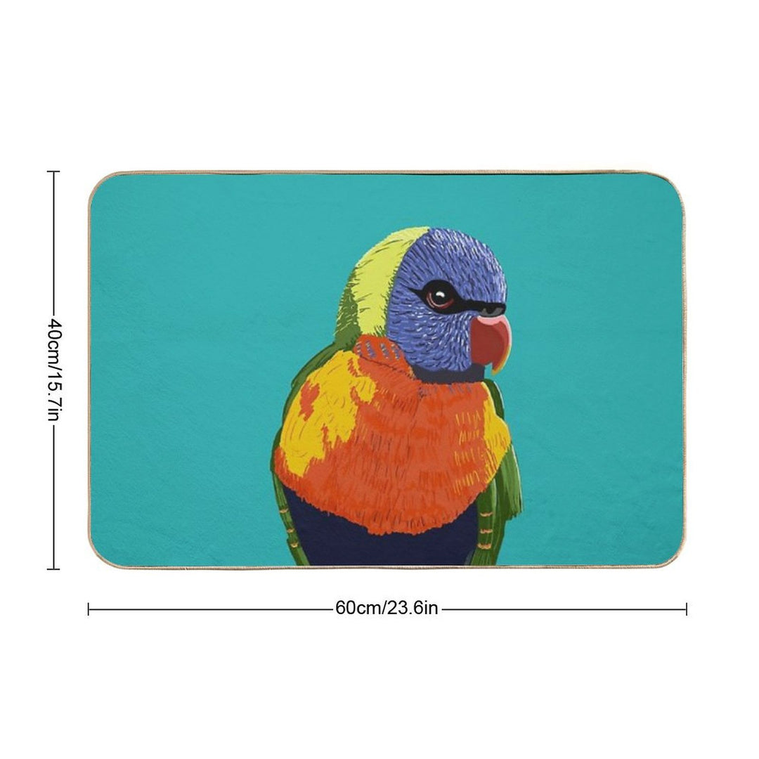 Rainbow Lorikeet  Stain-Proof Bath Mat