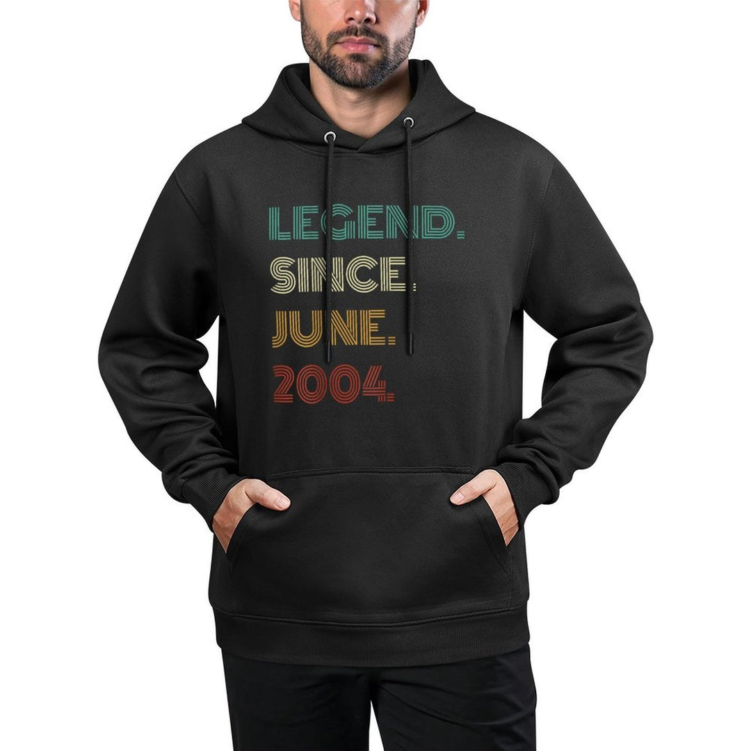 21 Years Old Legend Since June 2004 21st Birthday Casual Wear Hoodie