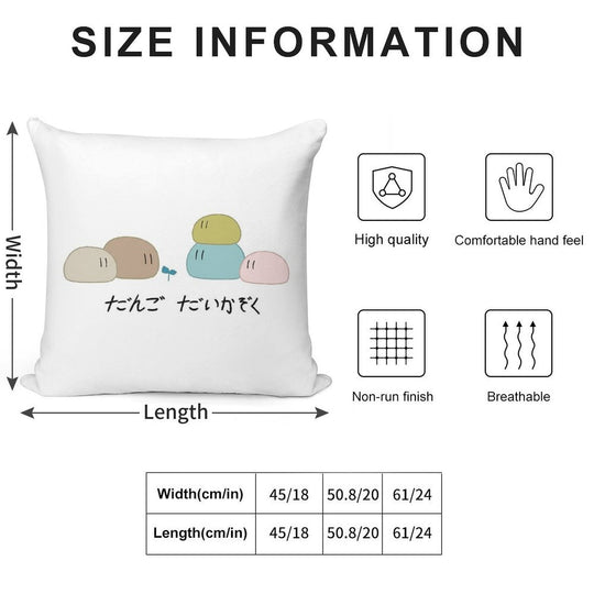 Clannad Dango Daikazoku Soft Bedroom Essential Throw Pillow