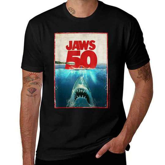 Jaws 50 Jaws 2025 Celebration Classic  Versatile T-Shirt
