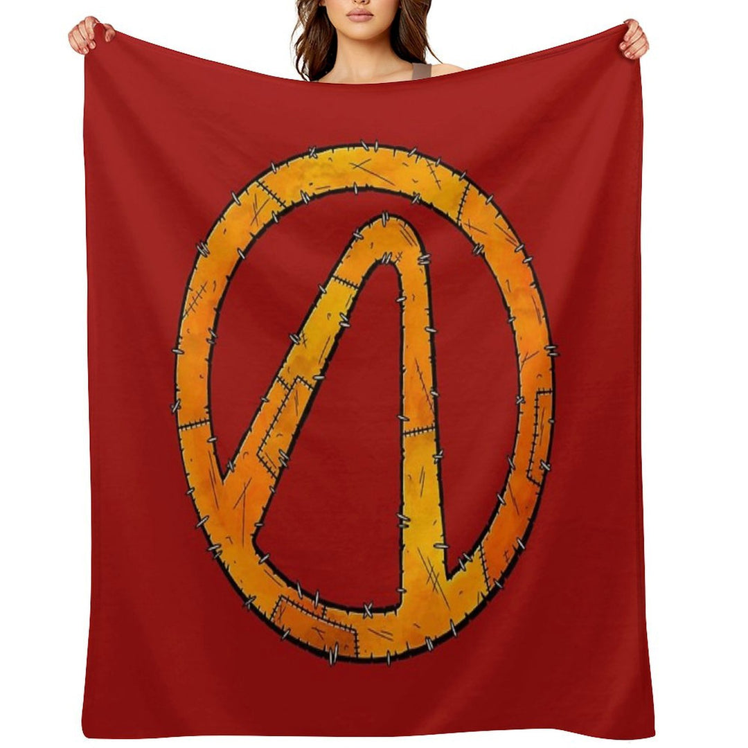 Vault Symbol Stitched - Borderlands Velvety-soft Throw Blanket