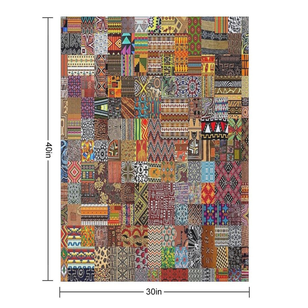 Ethnic Patterns Compact Throw Blanket