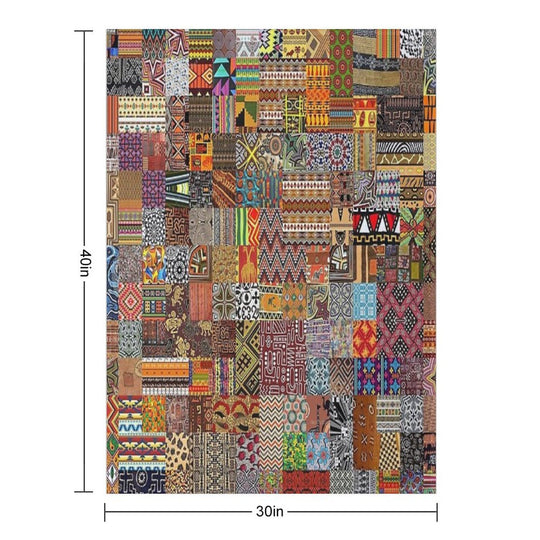 Ethnic Patterns Compact Throw Blanket