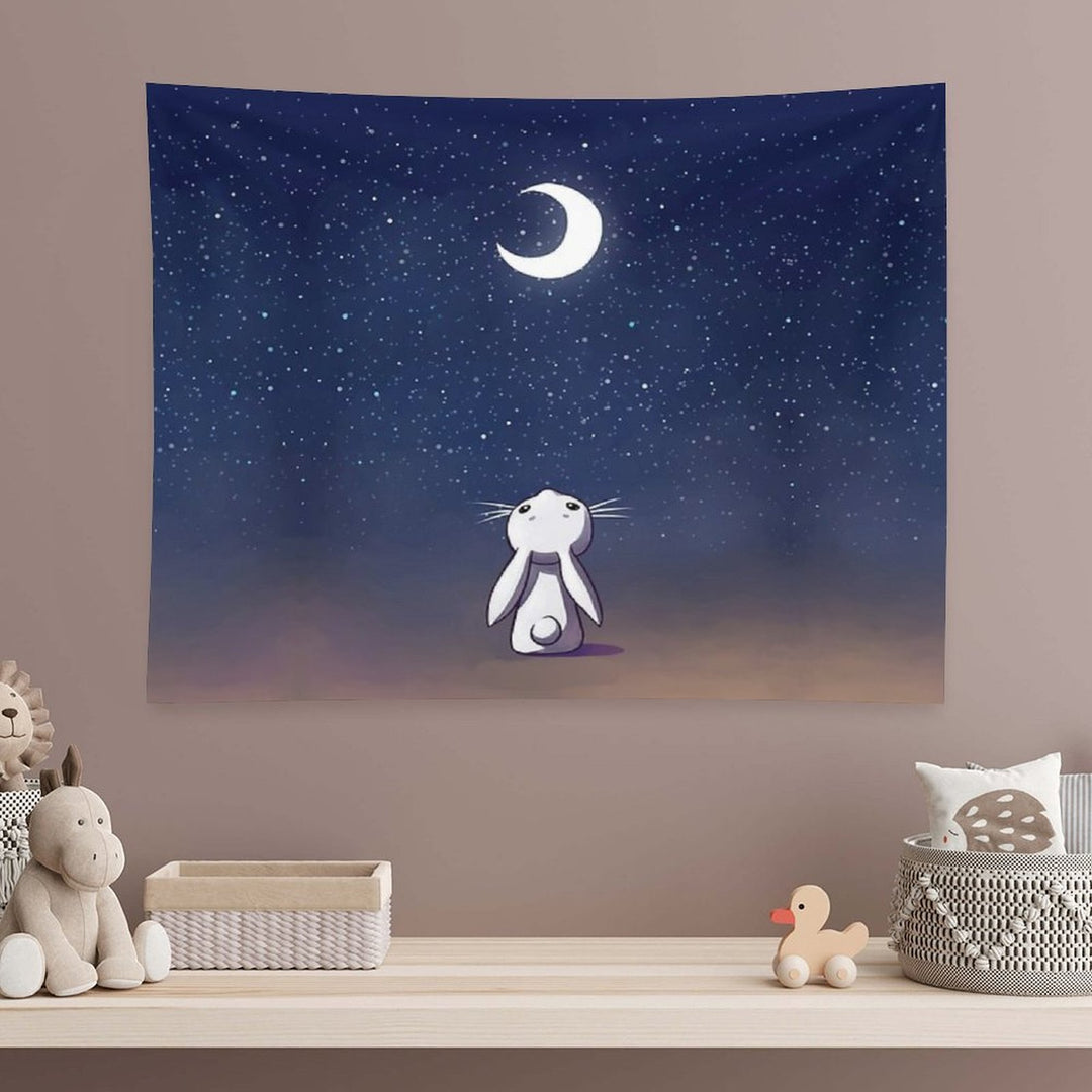 Moon Bunny Tapestry