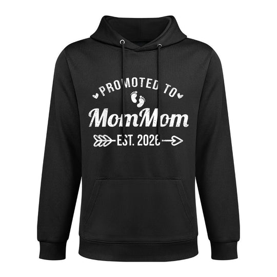Promoted To MomMom EST. 2026 Funny Soon To Be Mom Mom Layering Staple Hoodie