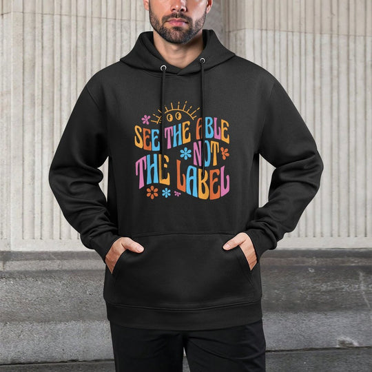 Special Education Teacher Autism See The Able Not The Label Moisture-Wicking Hoodie