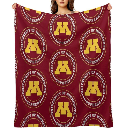Gophers - Circle Design Eco-conscious Throw Blanket