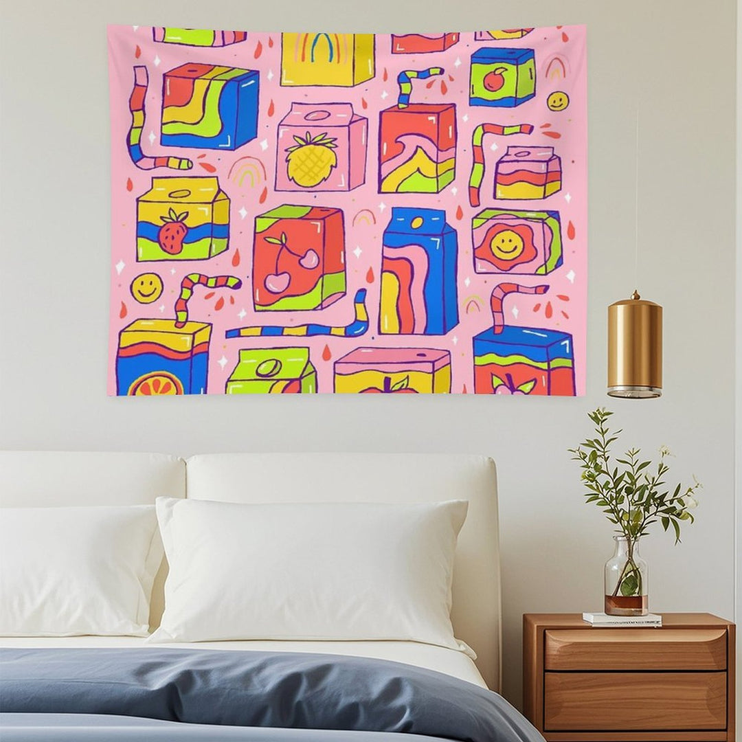 Juice Box Print Tapestry