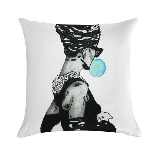 Audrey Hepburn at Tiffany's 3 Soft Easy Maintenance Throw Pillow