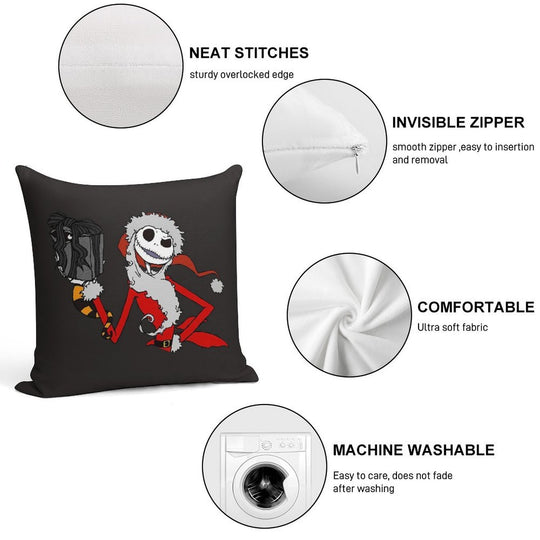 The Nightmare before Christmas Soft Ultra-Soft Texture Throw Pillow