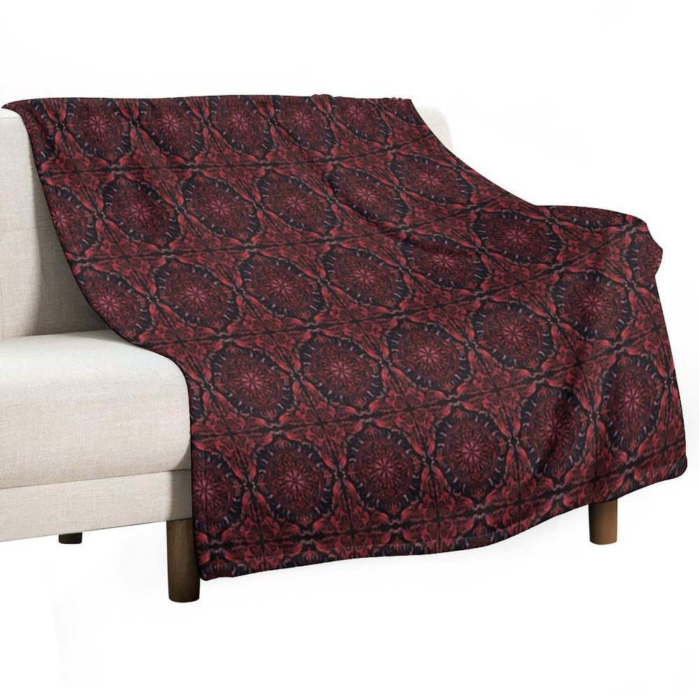 Gothic Vampire Pattern Versatility Throw Blanket
