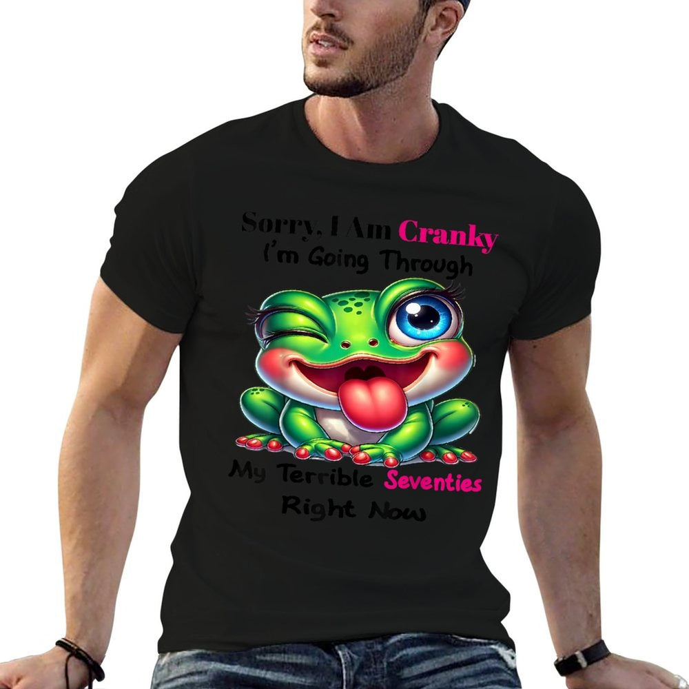 Cute Frog Sorry I Am Cranky  Vintage-inspired T-Shirt