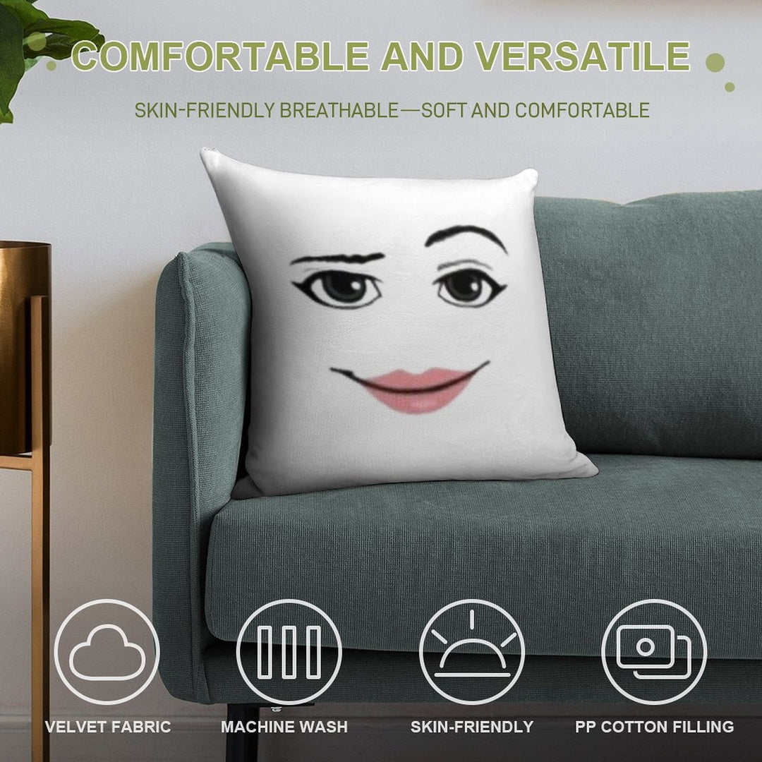 Susssy Soft Short Plush Fabric Throw Pillow