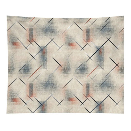 Retro Abstract Geometric Pattern – Mid Century Modern Art Tapestry