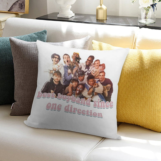 BROCKHAMPTON Best Boyband Since One Direction Soft Reinforced Edging Throw Pillow