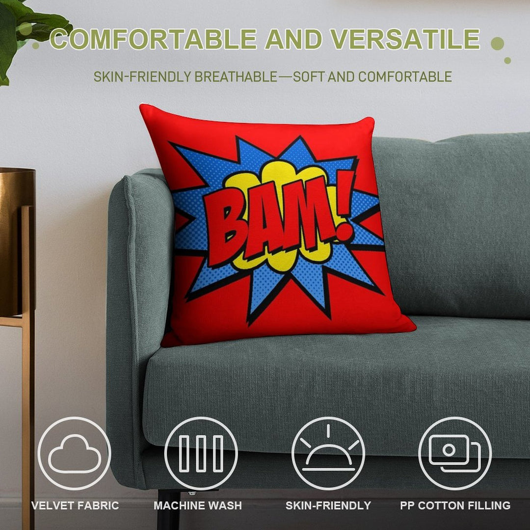 Bam! Soft Bedroom Essential Throw Pillow