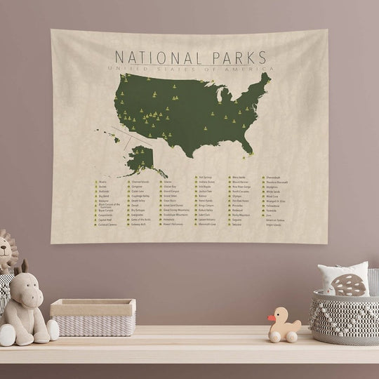 US National Parks Tapestry