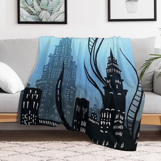 Amaurot - Inktober Eco-conscious Throw Blanket