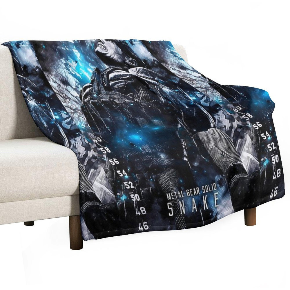 Metal Gear Solid Snake Wrinkle-free Throw Blanket