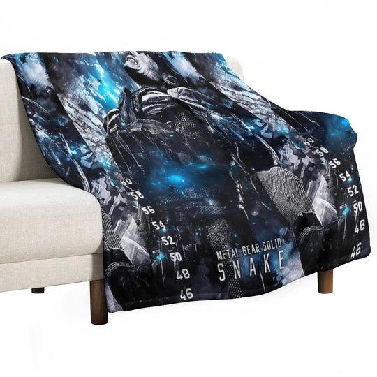 Metal Gear Solid Snake Wrinkle-free Throw Blanket