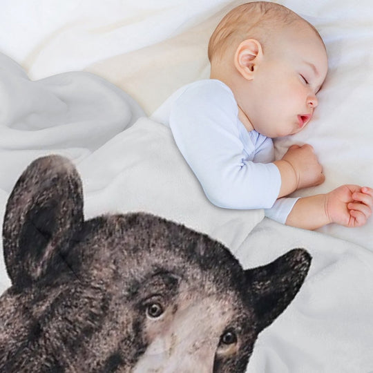 Black Bear All-season Throw Blanket