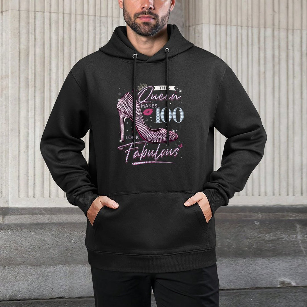 This Queen Makes 100 Looks Fabulous 100th Birthday Casual Wear Hoodie