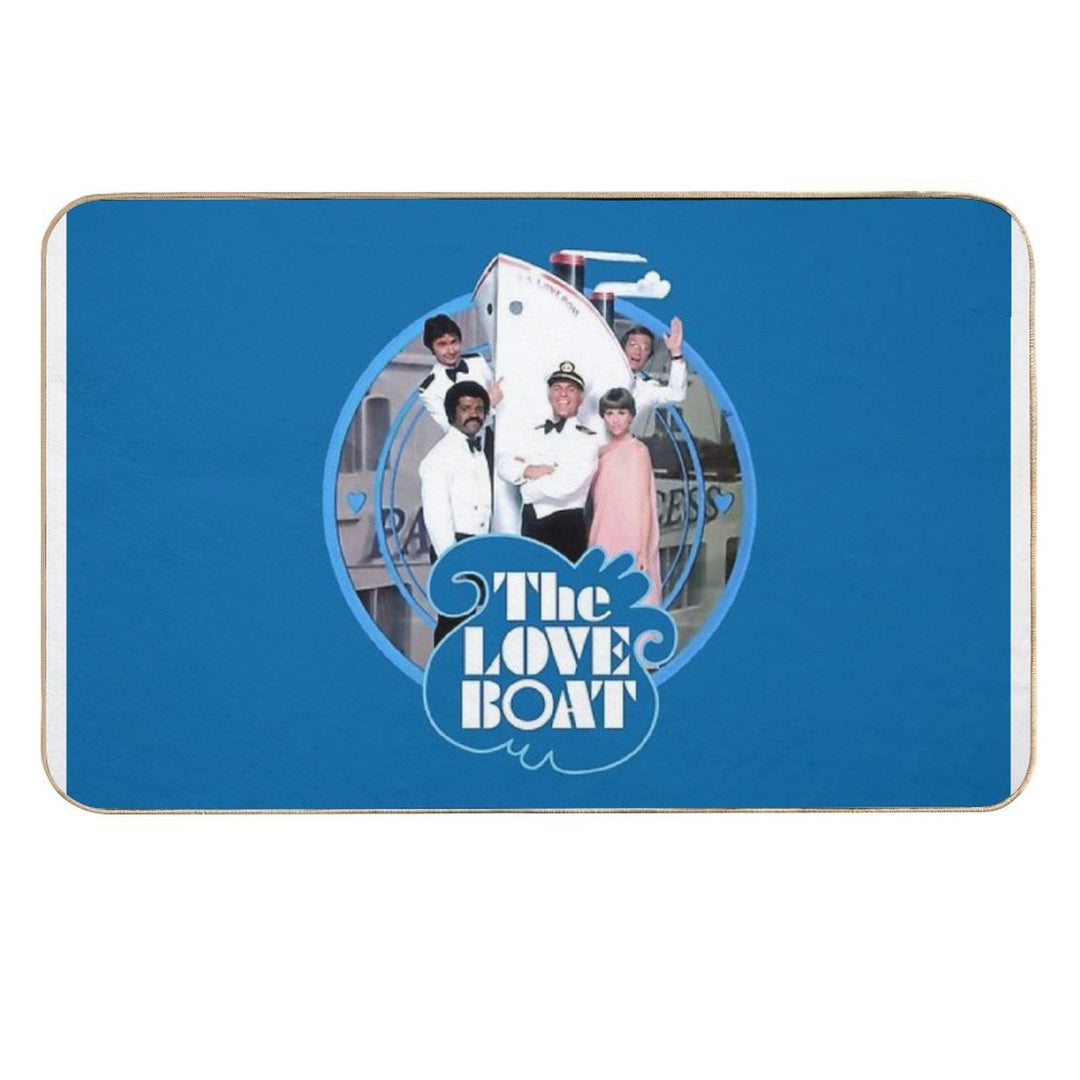 The Love Boat Pacific Princess 70s Retro Cast Tribute  Eco-Friendly Bath Mat