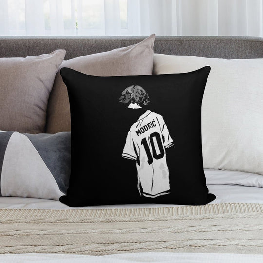 LUKA MODRIC WHITE LEGEND Soft Short Plush Fabric Throw Pillow