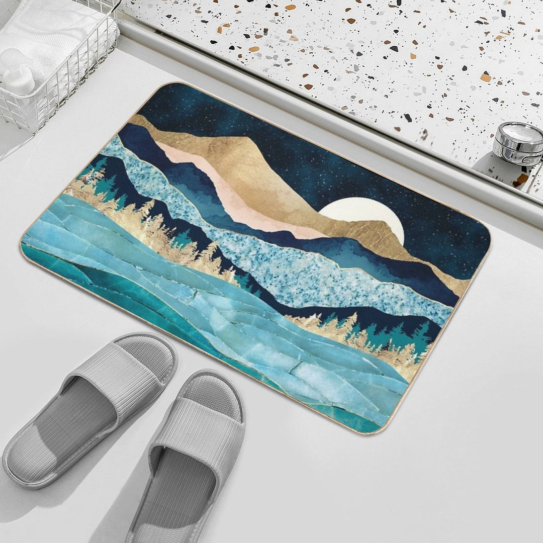 Midnight Ocean  Rapid-Drying Bath Mat