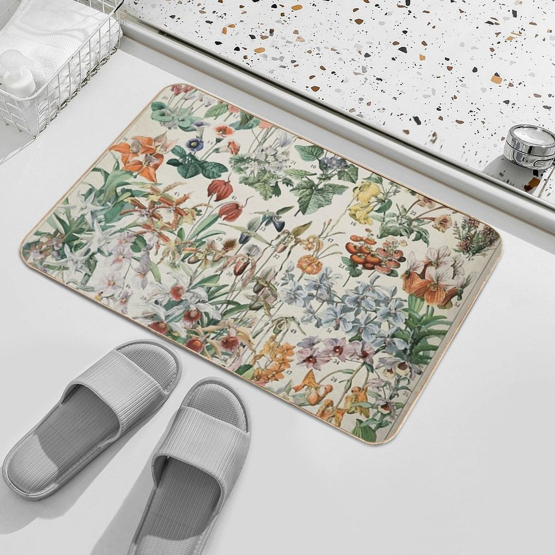Adolphe Millot Fleurs D  Eco-Friendly Bath Mat