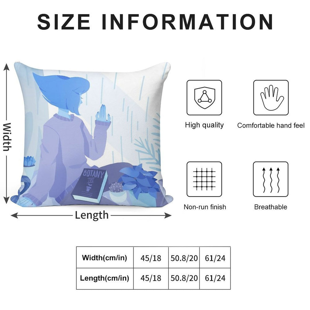 Rainy Days Soft Home Decor Throw Pillow