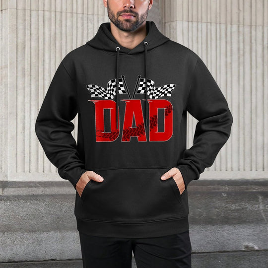 Dad Race Car Matching Family Racing Boy Birthday Casual Wear Hoodie